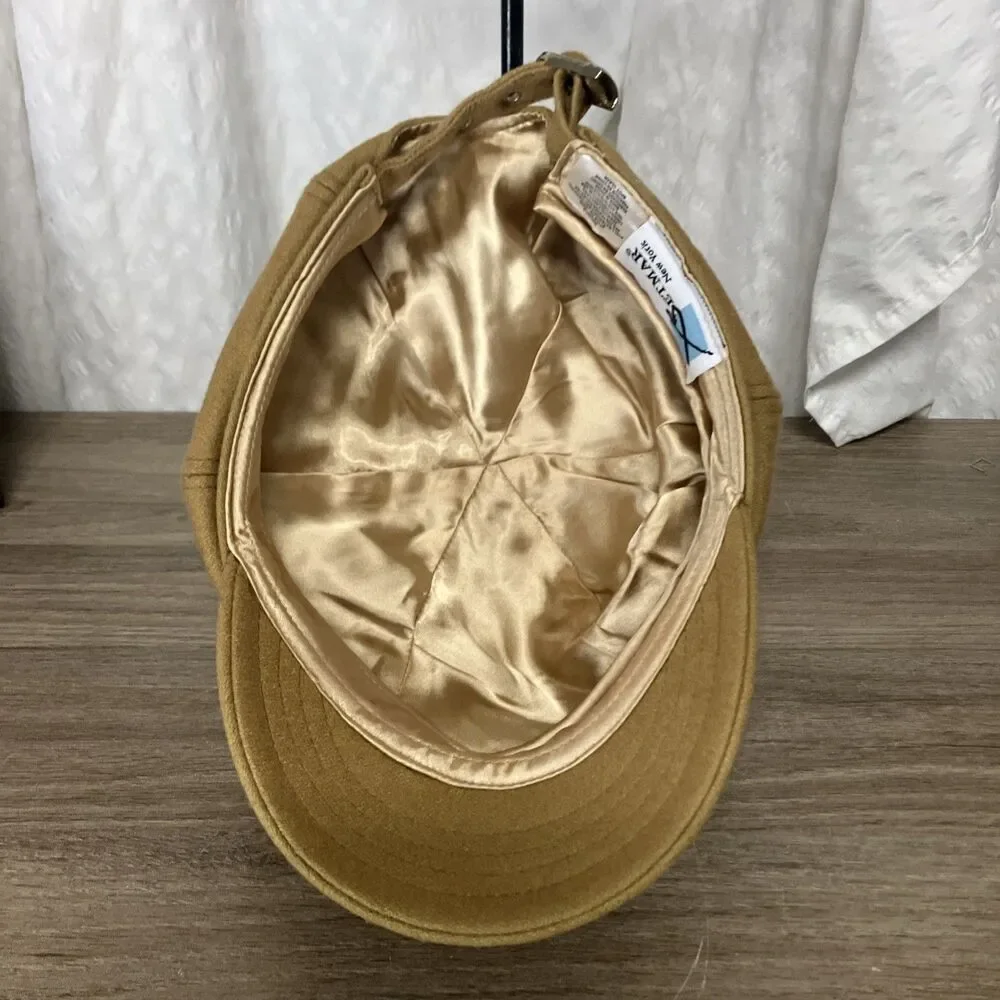 Betmar New York Beige Newsboy Cabbie Hat Women Adjustable Adult Polyester - Picture 6 of 11